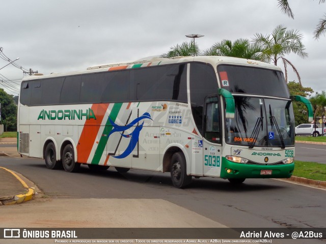 Empresa de Transportes Andorinha 5038 na cidade de Campo Grande, Mato Grosso do Sul, Brasil, por Adriel Alves - @A2Bus. Número da foto: #12176324.