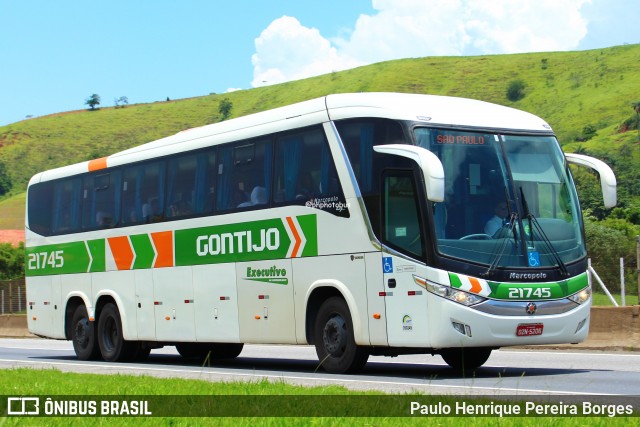 Empresa Gontijo de Transportes 21745 na cidade de Aparecida, São Paulo, Brasil, por Paulo Henrique Pereira Borges. Número da foto: #12177580.