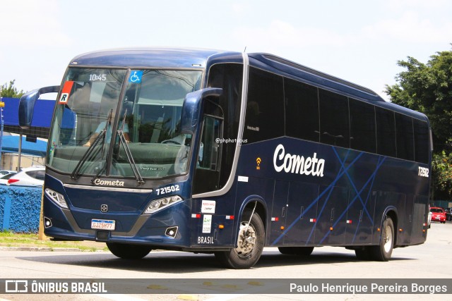 Viação Cometa 721502 na cidade de São Paulo, São Paulo, Brasil, por Paulo Henrique Pereira Borges. Número da foto: #12176517.