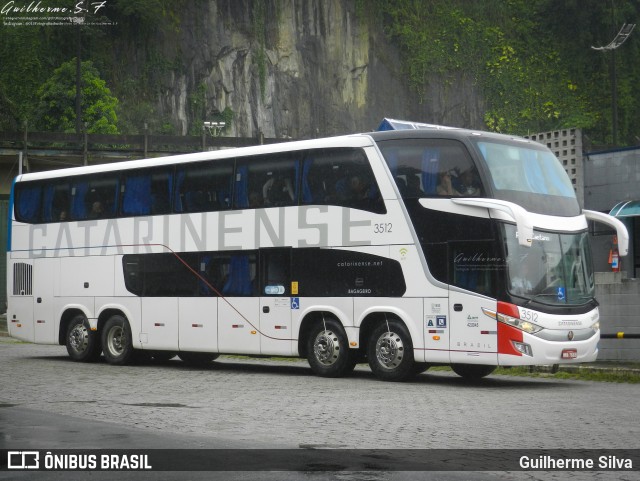 Auto Viação Catarinense 3512 na cidade de Santos, São Paulo, Brasil, por Guilherme Silva. Número da foto: #12178350.
