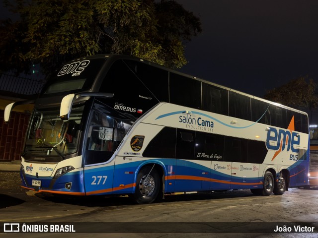 Pullman Eme Bus 277 na cidade de Santiago, Santiago, Metropolitana de Santiago, Chile, por João Victor. Número da foto: #12178148.