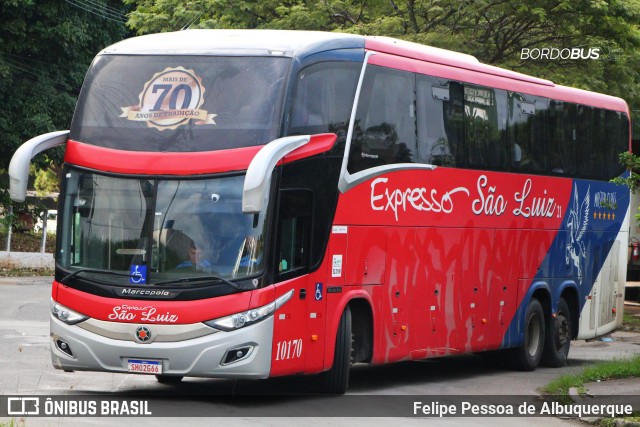 Expresso São Luiz 10170 na cidade de Salvador, Bahia, Brasil, por Felipe Pessoa de Albuquerque. Número da foto: #12179400.