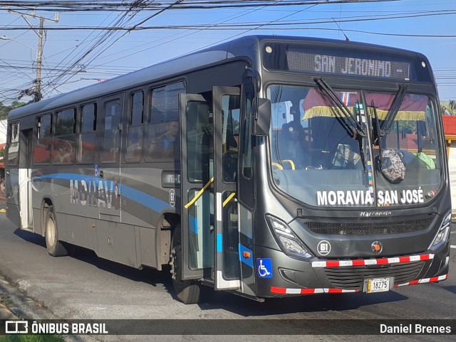 AMSA - Autotransportes Moravia 61 na cidade de San Vicente, Moravia, San José, Costa Rica, por Daniel Brenes. Número da foto: #12180253.