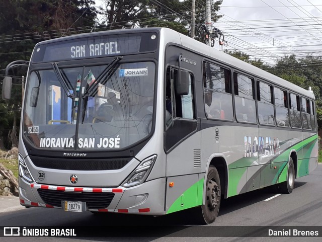 AMSA - Autotransportes Moravia 32 na cidade de San Vicente, Moravia, San José, Costa Rica, por Daniel Brenes. Número da foto: #12180218.