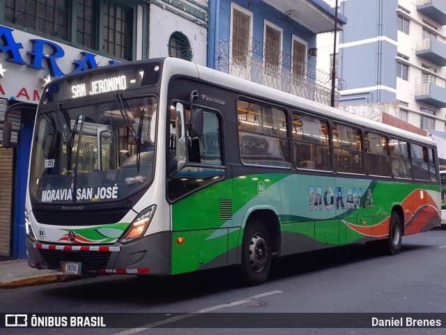 AMSA - Autotransportes Moravia 64 na cidade de Carmen, San José, San José, Costa Rica, por Daniel Brenes. Número da foto: #12180260.