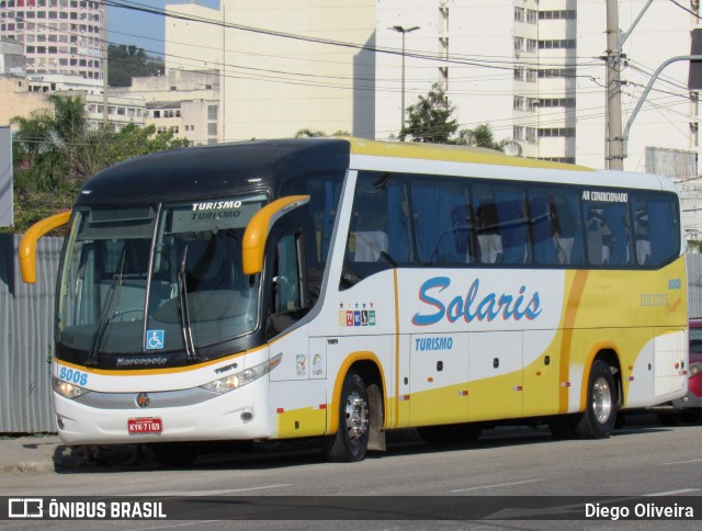 Solaris Turismo 8008 na cidade de Niterói, Rio de Janeiro, Brasil, por Diego Oliveira. Número da foto: #12180525.