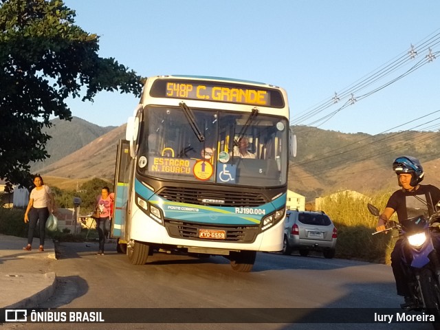 Viação Ponte Coberta RJ 190.004 na cidade de Nova Iguaçu, Rio de Janeiro, Brasil, por Iury Moreira. Número da foto: #12181445.