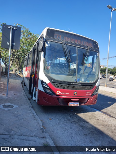 Auto Viação Palmares D17182 na cidade de Rio de Janeiro, Rio de Janeiro, Brasil, por Paulo Vitor Lima. Número da foto: #12180767.