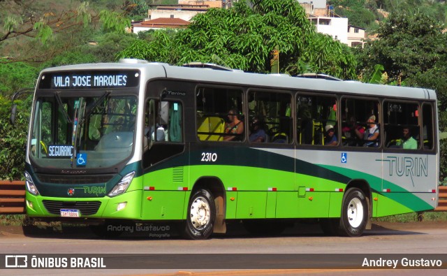 Turin Transportes 2310 na cidade de Congonhas, Minas Gerais, Brasil, por Andrey Gustavo. Número da foto: #12182401.