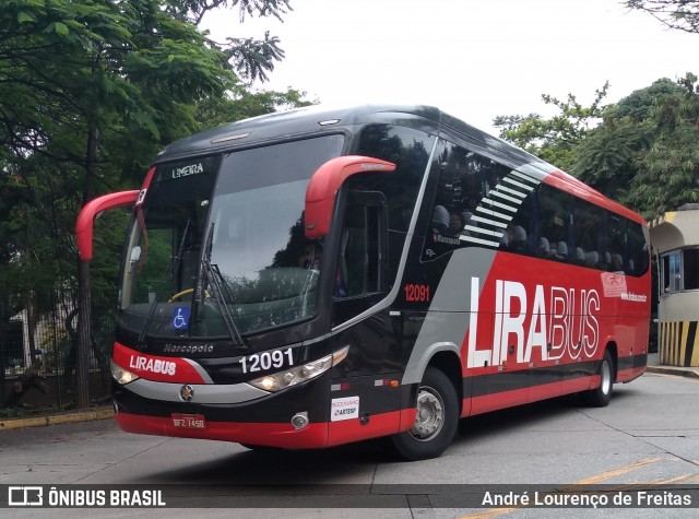 Lirabus 12091 na cidade de São Paulo, São Paulo, Brasil, por André Lourenço de Freitas. Número da foto: #12180739.