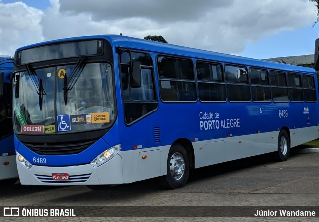 Nortran Transportes Coletivos 6489 na cidade de Porto Alegre, Rio Grande do Sul, Brasil, por Júnior Wandame. Número da foto: #12181074.