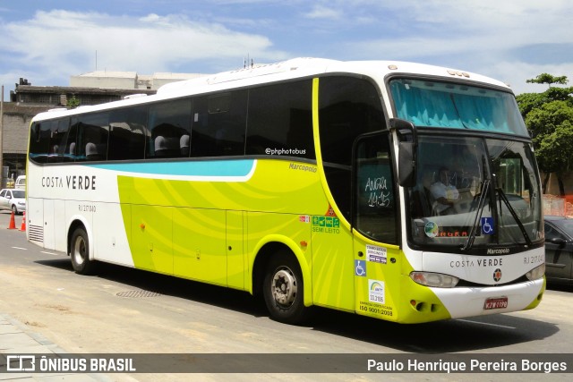 Costa Verde Transportes RJ 217.040 na cidade de Rio de Janeiro, Rio de Janeiro, Brasil, por Paulo Henrique Pereira Borges. Número da foto: #12180838.