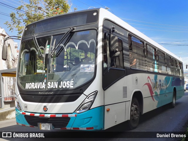 AMSA - Autotransportes Moravia 48 na cidade de San Vicente, Moravia, San José, Costa Rica, por Daniel Brenes. Número da foto: #12180229.