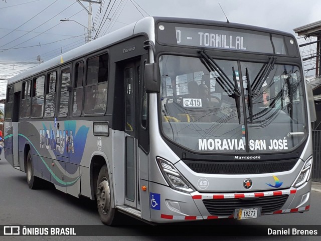 AMSA - Autotransportes Moravia 49 na cidade de San Vicente, Moravia, San José, Costa Rica, por Daniel Brenes. Número da foto: #12180247.