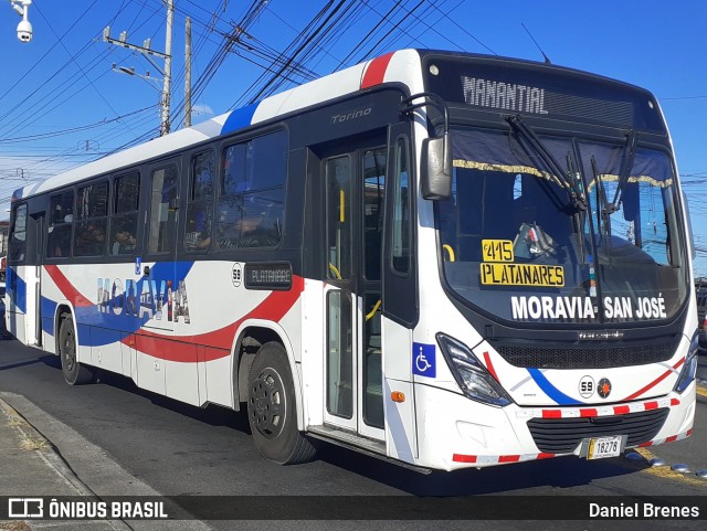 AMSA - Autotransportes Moravia 59 na cidade de San Vicente, Moravia, San José, Costa Rica, por Daniel Brenes. Número da foto: #12180249.