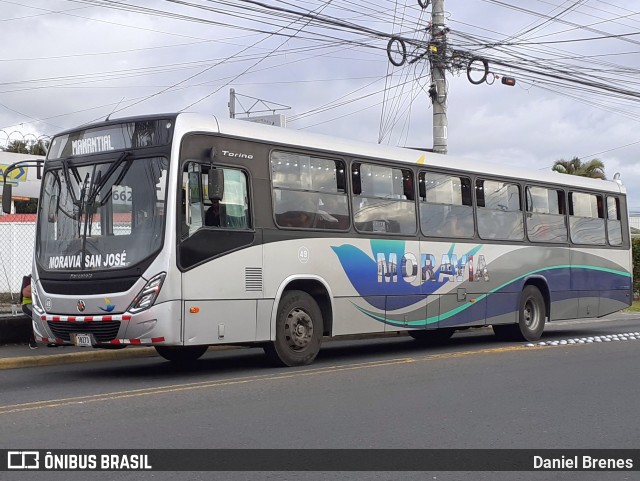 AMSA - Autotransportes Moravia 49 na cidade de San Vicente, Moravia, San José, Costa Rica, por Daniel Brenes. Número da foto: #12180246.