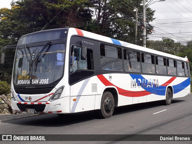 AMSA - Autotransportes Moravia 59 na cidade de San Vicente, Moravia, San José, Costa Rica, por Daniel Brenes. Número da foto: #12180248.