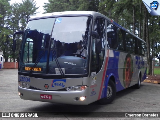 Real Transporte e Turismo 23504 na cidade de Santo Ângelo, Rio Grande do Sul, Brasil, por Emerson Dorneles. Número da foto: #12183413.