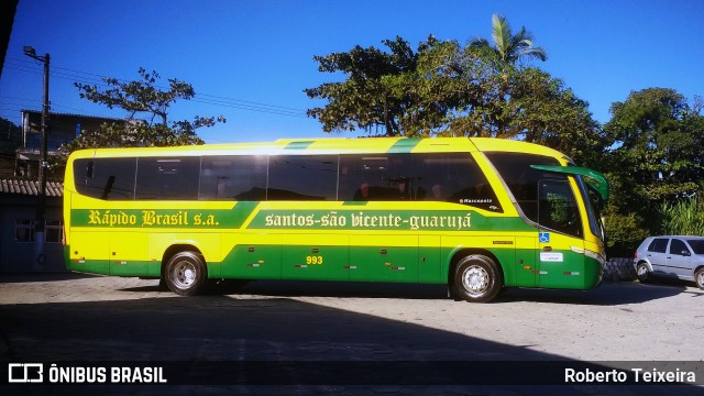 Viação Rápido Brasil 993 na cidade de Guarujá, São Paulo, Brasil, por Roberto Teixeira. Número da foto: #12184170.