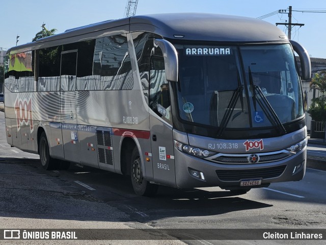 Auto Viação 1001 RJ 108.318 na cidade de Niterói, Rio de Janeiro, Brasil, por Cleiton Linhares. Número da foto: #12183235.