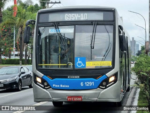 Viação Grajaú S.A. 6 1291 na cidade de São Paulo, São Paulo, Brasil, por Brenno Santos. Número da foto: #12183177.