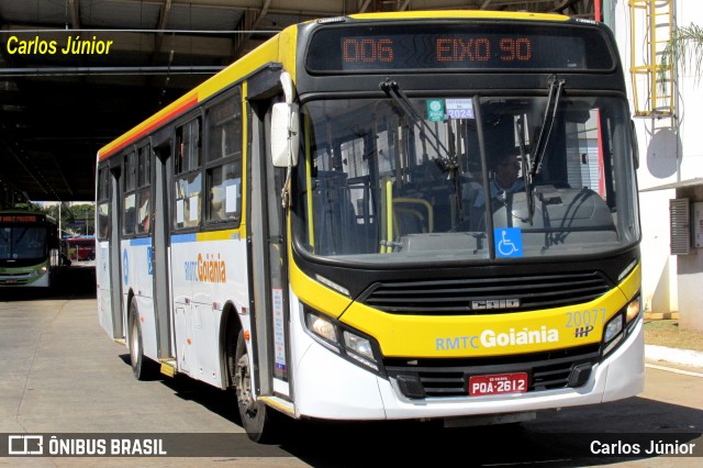 HP Transportes Coletivos 20077 na cidade de Goiânia, Goiás, Brasil, por Carlos Júnior. Número da foto: #12184908.