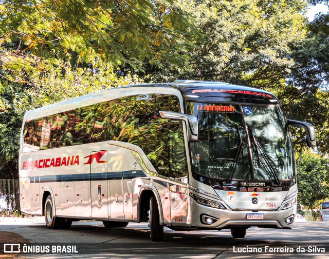 Viação Piracicabana 7044 na cidade de São Paulo, São Paulo, Brasil, por Luciano Ferreira da Silva. Número da foto: #12184324.
