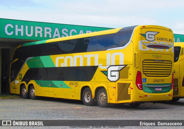 Empresa Gontijo de Transportes 25075 na cidade de Eunápolis, Bahia, Brasil, por Eriques  Damasceno. Número da foto: #12184795.