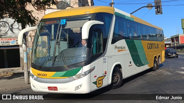 Empresa Gontijo de Transportes 18020 na cidade de Belo Horizonte, Minas Gerais, Brasil, por Edmar Junio. Número da foto: #12183890.