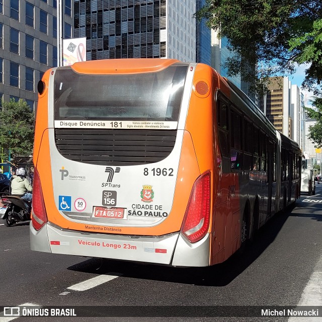 TRANSPPASS - Transporte de Passageiros 8 1962 na cidade de São Paulo, São Paulo, Brasil, por Michel Nowacki. Número da foto: #12144071.