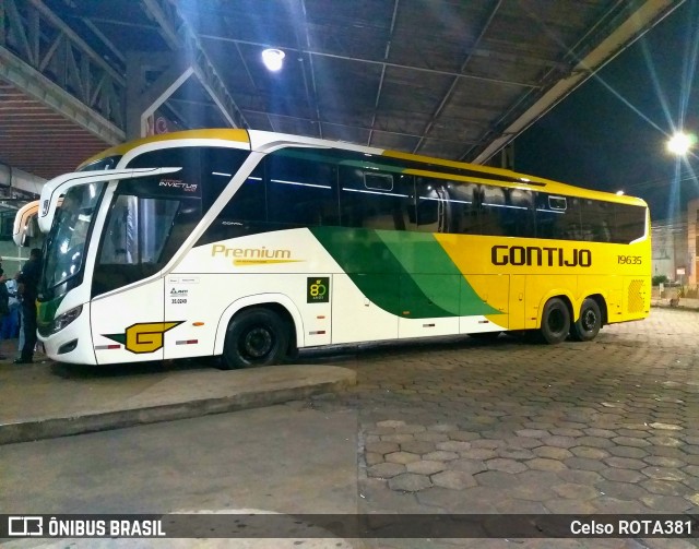 Empresa Gontijo de Transportes 19635 na cidade de Ipatinga, Minas Gerais, Brasil, por Celso ROTA381. Número da foto: #12143169.
