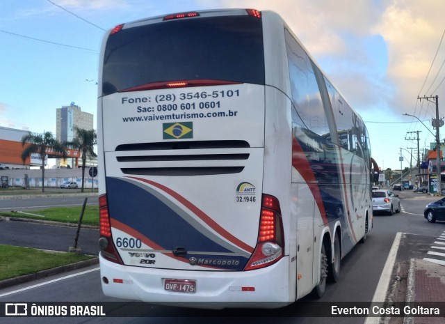 Vai-Vem Turismo 6600 na cidade de Cariacica, Espírito Santo, Brasil, por Everton Costa Goltara. Número da foto: #12142517.