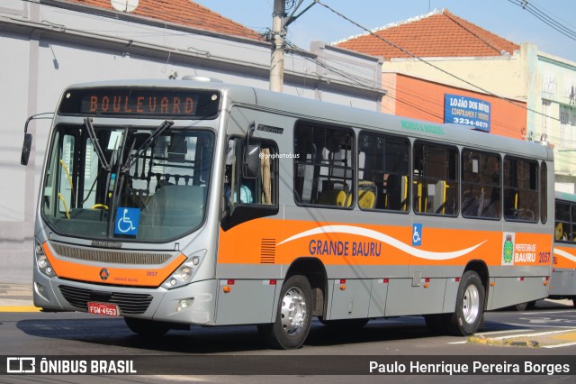 Transportes Coletivos Grande Bauru 2057 na cidade de Bauru, São Paulo, Brasil, por Paulo Henrique Pereira Borges. Número da foto: #12143863.