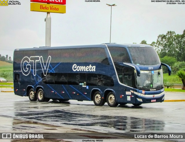 Viação Cometa 17303 na cidade de São Sebastião da Bela Vista, Minas Gerais, Brasil, por Lucas de Barros Moura. Número da foto: #12141952.