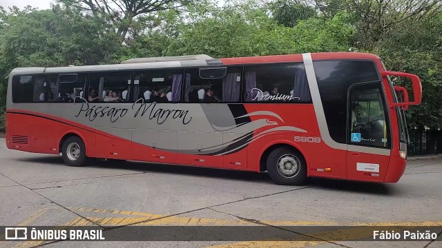 Empresa de Ônibus Pássaro Marron 5909 na cidade de São Paulo, São Paulo, Brasil, por Fábio Paixão. Número da foto: #12185138.
