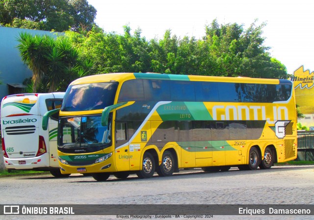 Empresa Gontijo de Transportes 25055 na cidade de Eunápolis, Bahia, Brasil, por Eriques  Damasceno. Número da foto: #12187193.