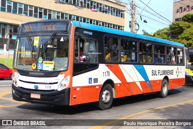 Viação Sul Fluminense 1178 na cidade de Volta Redonda, Rio de Janeiro, Brasil, por Paulo Henrique Pereira Borges. Número da foto: #12186778.
