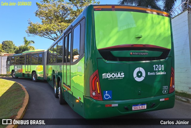 Metrobus 1201 na cidade de Goiânia, Goiás, Brasil, por Carlos Júnior. Número da foto: #12186167.