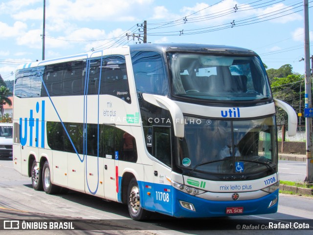 UTIL - União Transporte Interestadual de Luxo 11708 na cidade de Juiz de Fora, Minas Gerais, Brasil, por Rafael Cota. Número da foto: #12185862.