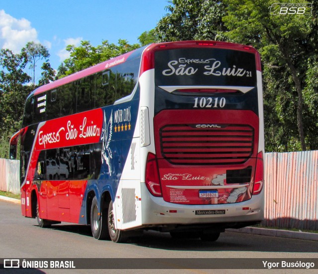 Expresso São Luiz 10210 na cidade de Brasília, Distrito Federal, Brasil, por Ygor Busólogo. Número da foto: #12187132.
