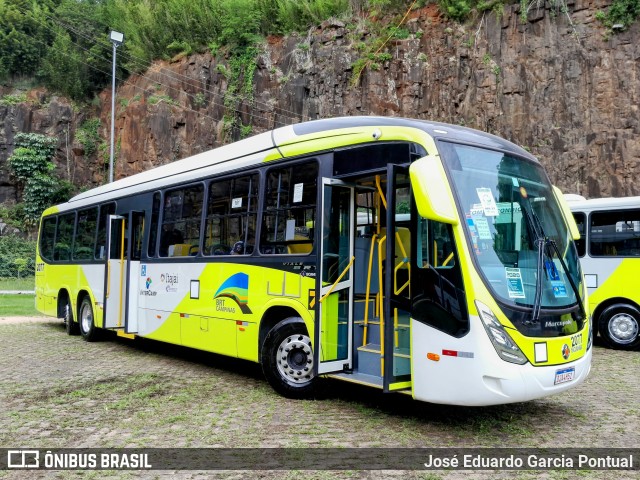 Itajaí Transportes Coletivos 2077 na cidade de Campinas, São Paulo, Brasil, por José Eduardo Garcia Pontual. Número da foto: #12185602.
