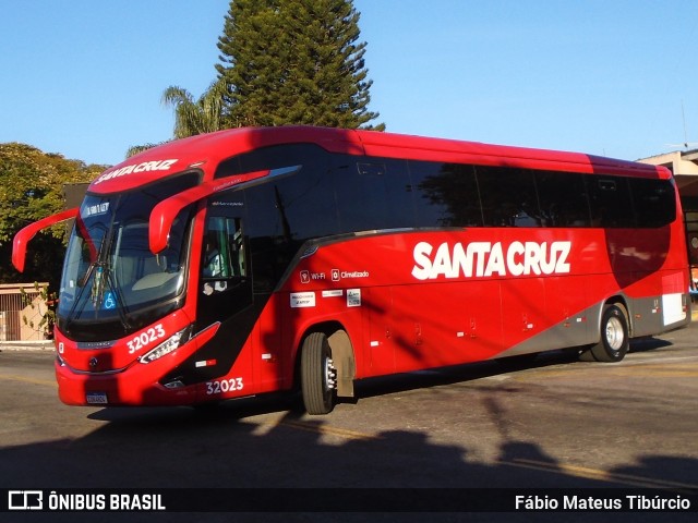 Viação Santa Cruz 32023 na cidade de Três Corações, Minas Gerais, Brasil, por Fábio Mateus Tibúrcio. Número da foto: #12185903.