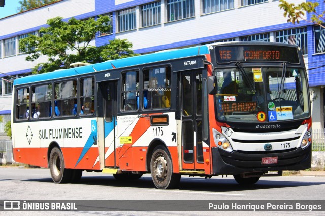 Viação Sul Fluminense 1175 na cidade de Volta Redonda, Rio de Janeiro, Brasil, por Paulo Henrique Pereira Borges. Número da foto: #12186766.
