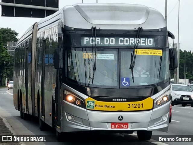 Viação Metrópole Paulista - Zona Leste 3 1201 na cidade de São Paulo, São Paulo, Brasil, por Brenno Santos. Número da foto: #12185447.