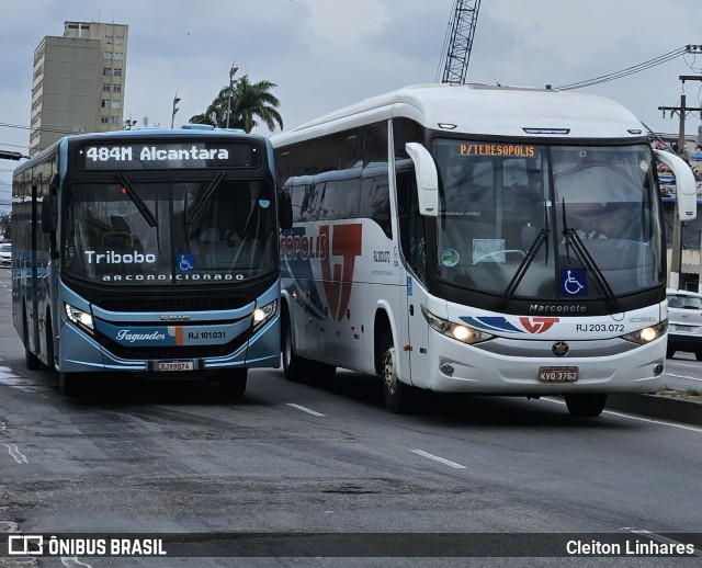 Viação Teresópolis RJ 203.072 na cidade de Niterói, Rio de Janeiro, Brasil, por Cleiton Linhares. Número da foto: #12185914.