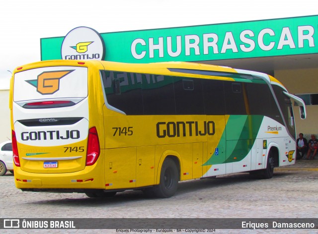 Empresa Gontijo de Transportes 7145 na cidade de Eunápolis, Bahia, Brasil, por Eriques  Damasceno. Número da foto: #12189229.
