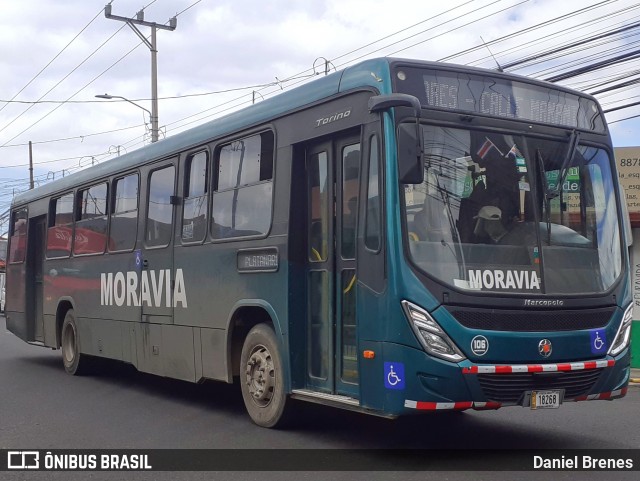 AMSA - Autotransportes Moravia 106 na cidade de San Vicente, Moravia, San José, Costa Rica, por Daniel Brenes. Número da foto: #12189784.