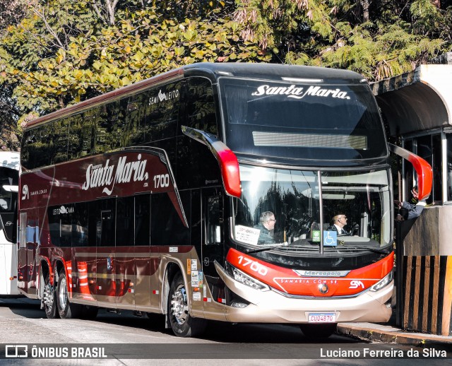 Santa Maria Fretamento e Turismo > Transportes Santa Maria(SP) 1700 na cidade de São Paulo, São Paulo, Brasil, por Luciano Ferreira da Silva. Número da foto: #12189057.