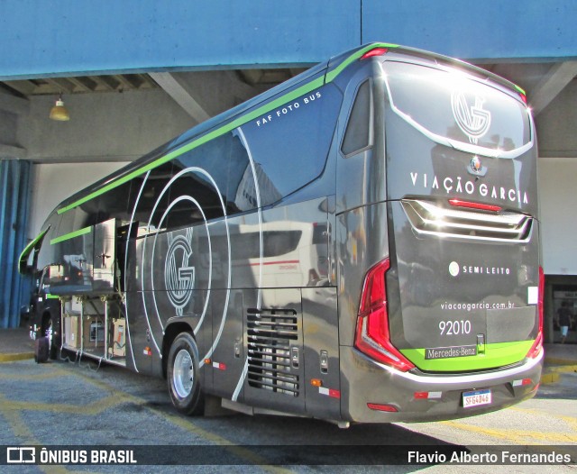 Viação Garcia 92010 na cidade de Sorocaba, São Paulo, Brasil, por Flavio Alberto Fernandes. Número da foto: #12187863.