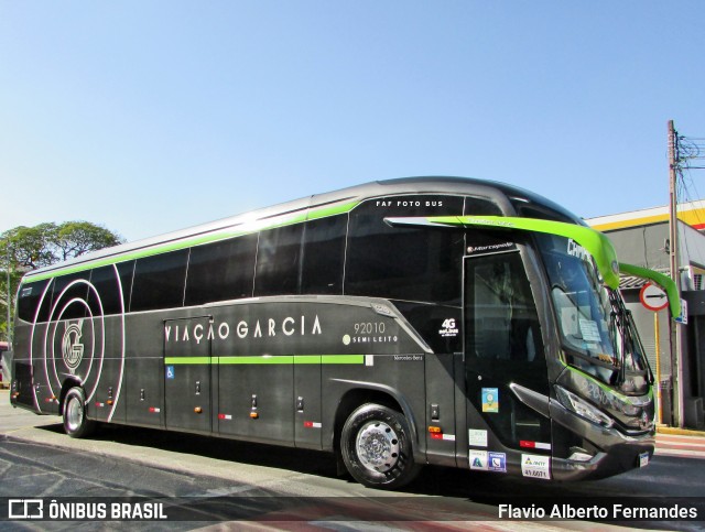 Viação Garcia 92010 na cidade de Sorocaba, São Paulo, Brasil, por Flavio Alberto Fernandes. Número da foto: #12187870.